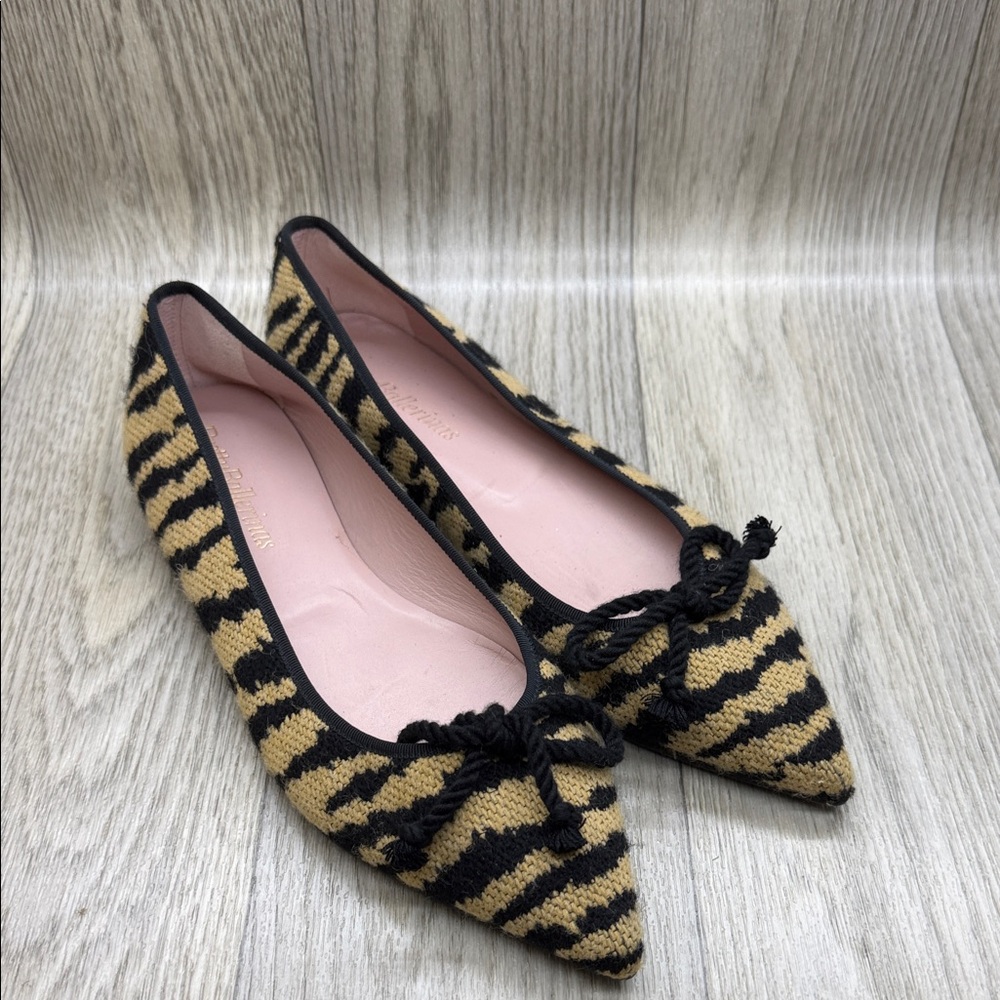 Pretty Ballerinas Malala Camel Ella Ballet Flat Pointed Toe